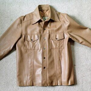 Vintage 1970s Faux Leather Jacket